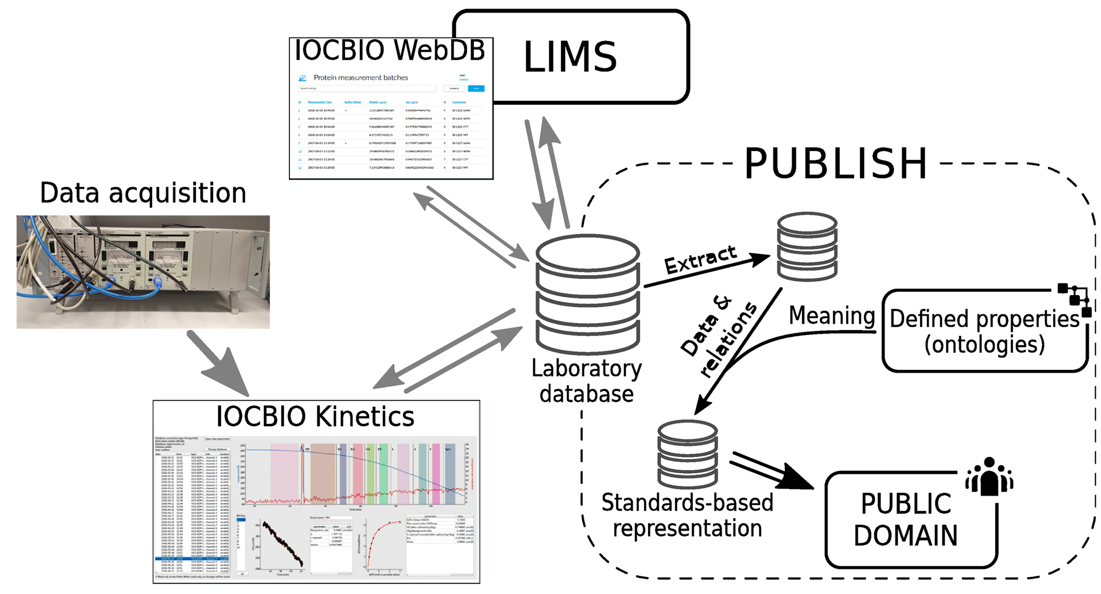 IOCBIO Kinetics: An open-source software solution for analysis of data traces